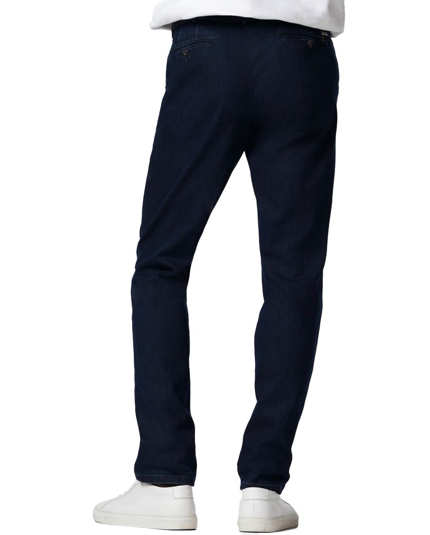 Meyer nette jeans donkerblauw effen katoen normale fit