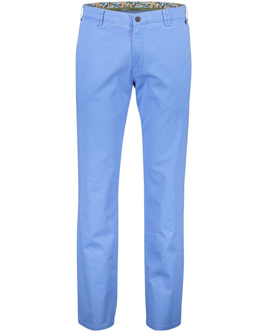 Meyer broek lichtblauw effen normale fit