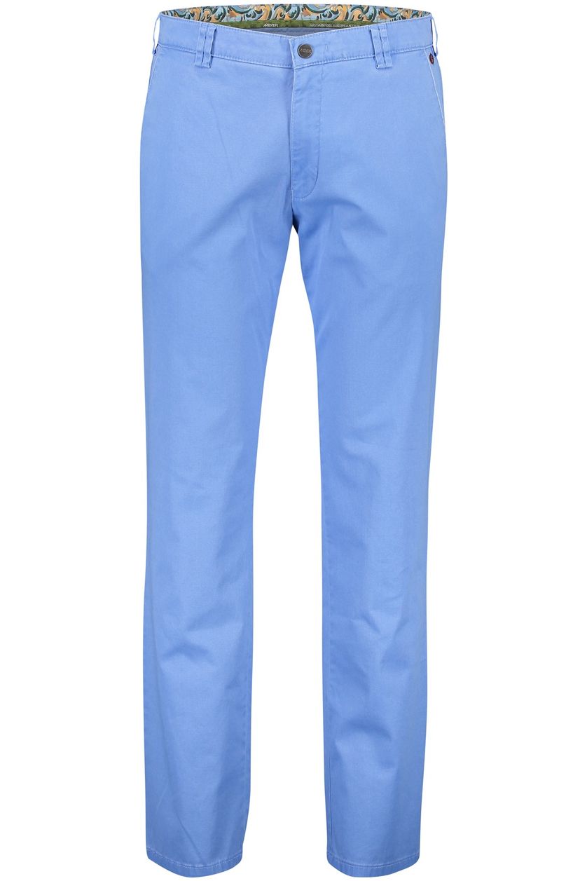Meyer katoenen broek lichtblauw effen