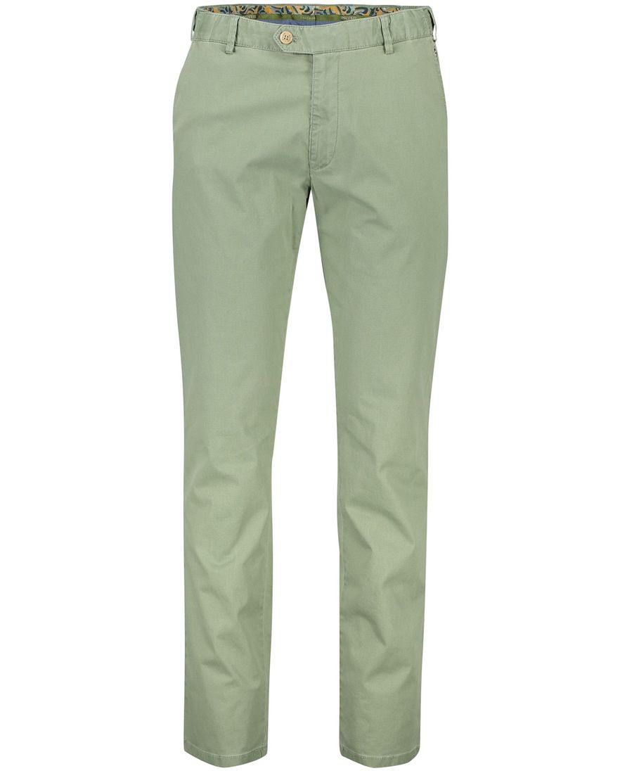 Meyer Oslo perfect fit pantalon lichtgroen katoen
