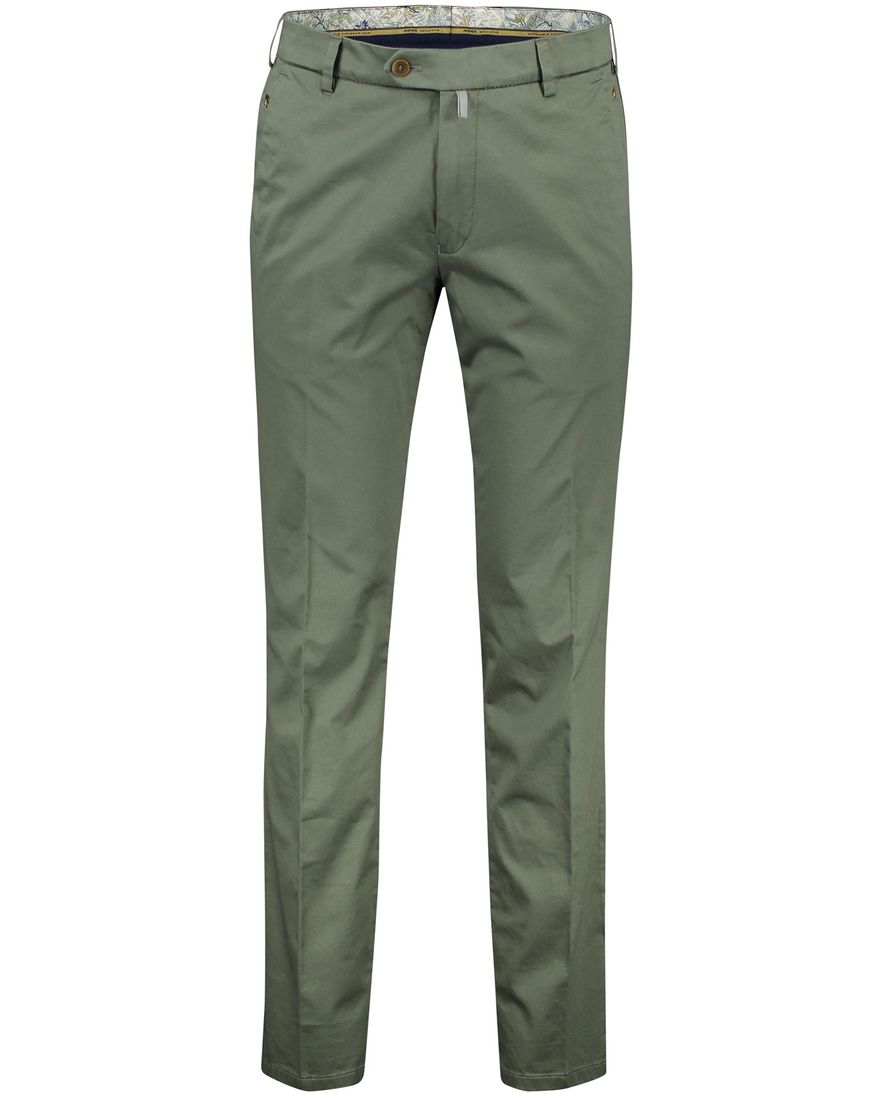 Meyer exclusive broek Bonn khaki modern fit katoen