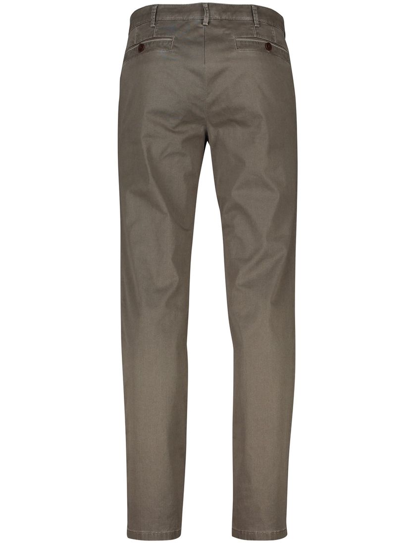 Katoenen Meyer pantalon perfect fit New York bruin katoen