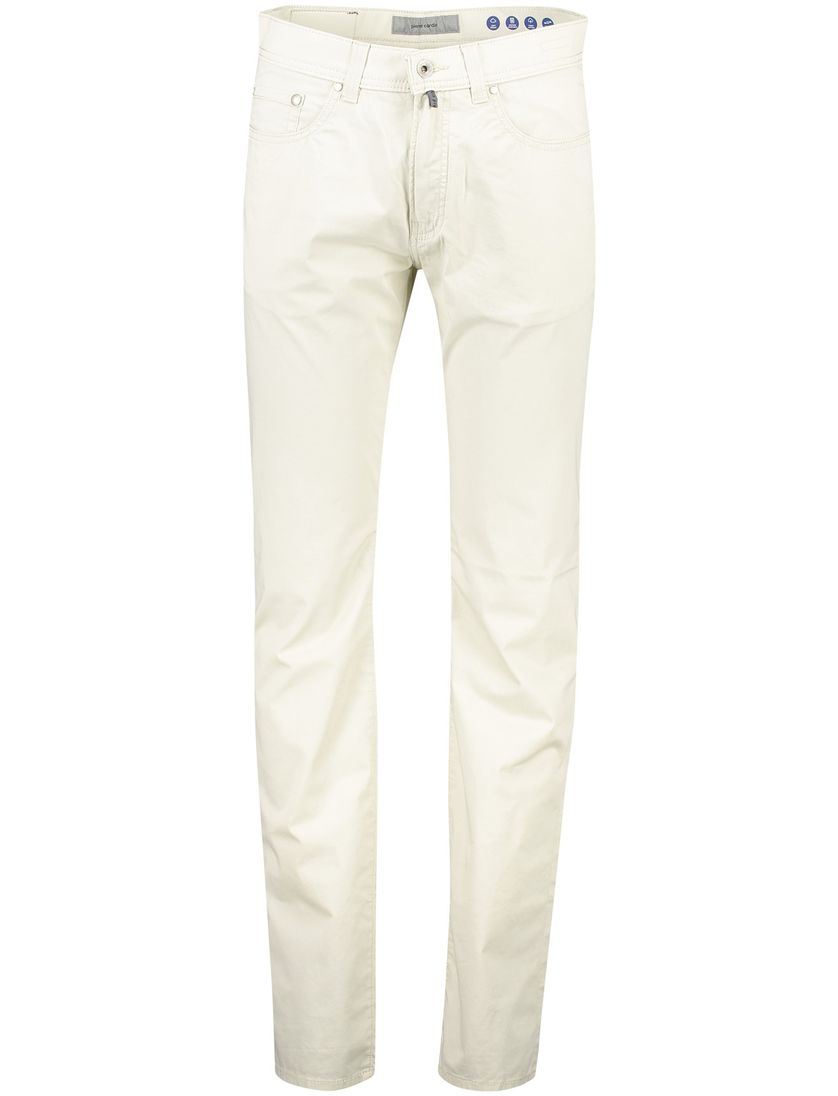 Tapered fit Pierre Cardin katoenen off-white jeans
