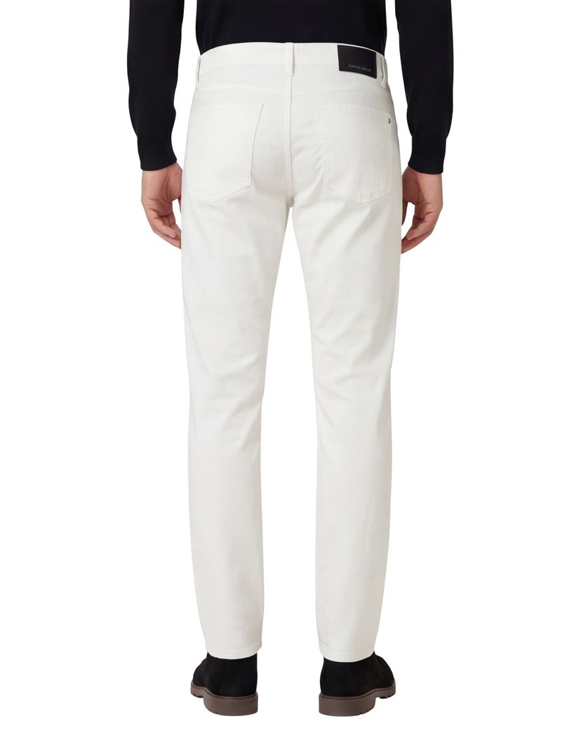 katoenen Pierre Cardin pantalon 5-pocket wit Lyon Tapered