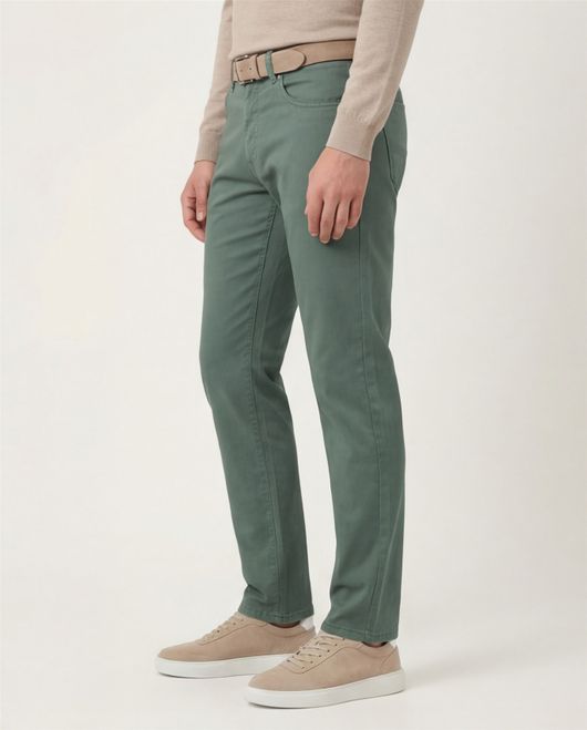 Pierre Cardin Lyon tapered 5-pocket broek groen