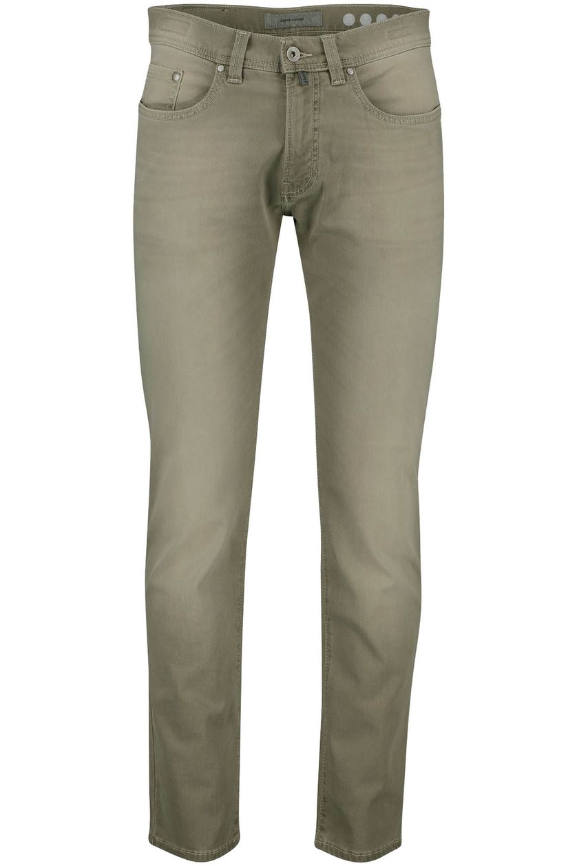 Pierre Cardin Lyon tapered fit broek bruin