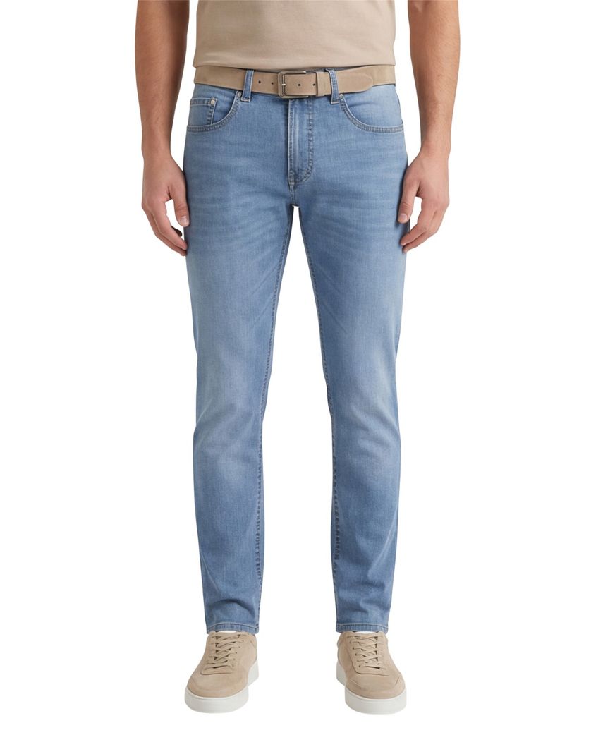 Spijkerbroek Pierre Cardin effen blauw Futureflex Lyon Tapered