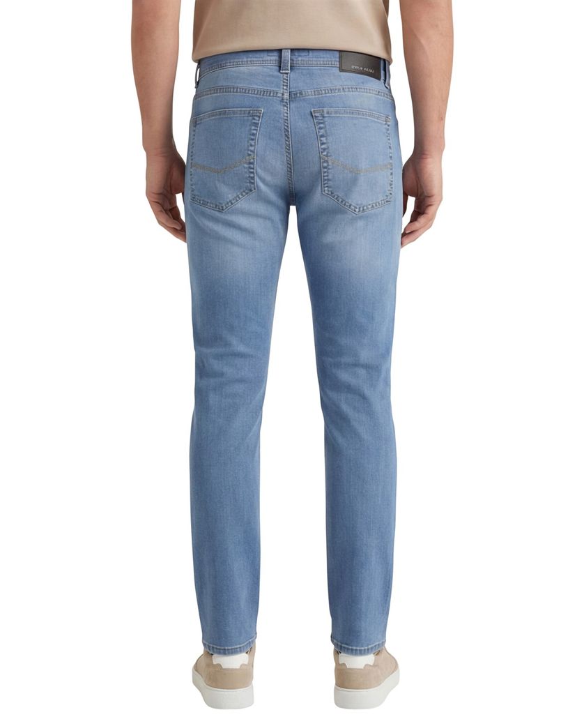 Spijkerbroek Pierre Cardin effen blauw Futureflex Lyon Tapered