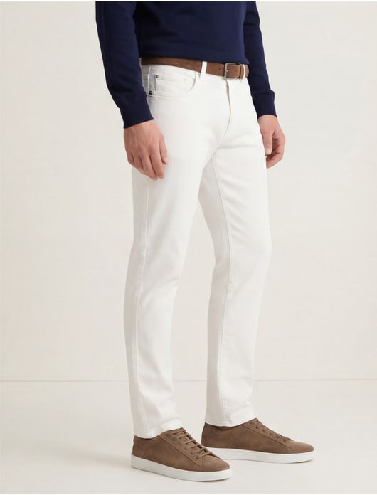 Pierre Cardin 5-pocket broek gebroken wit