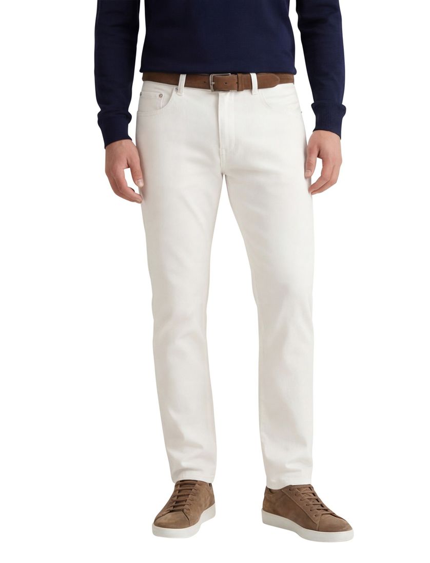 katoenen Pierre Cardin jeans wit normale fit