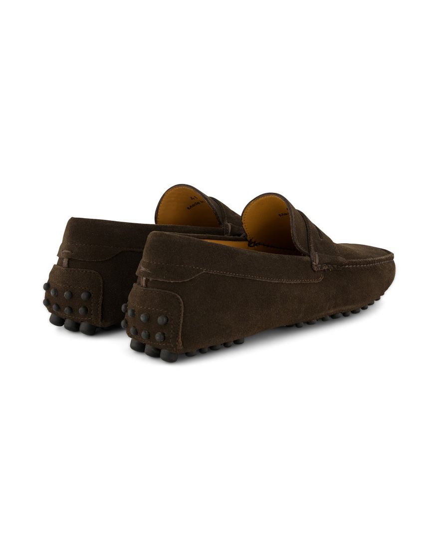 Portofino loafers donkerbruin effen leer