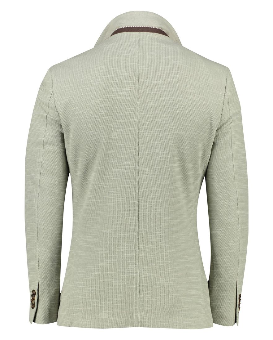 Born With Appetite colbert groen katoen slim fit