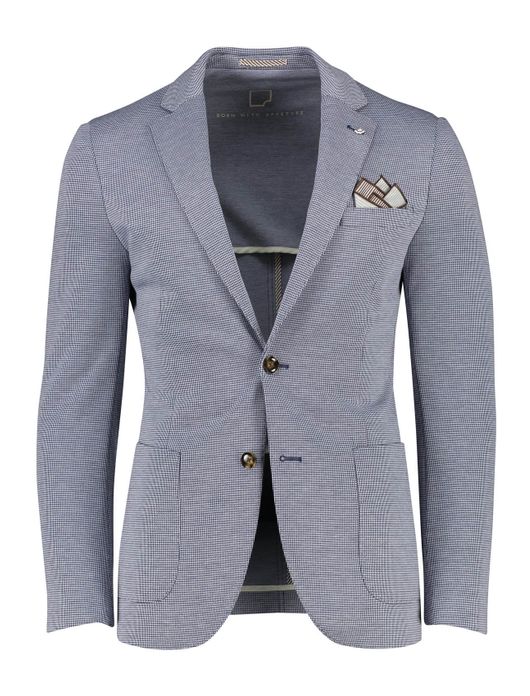 Colbert Born With Appetite blauw patroon