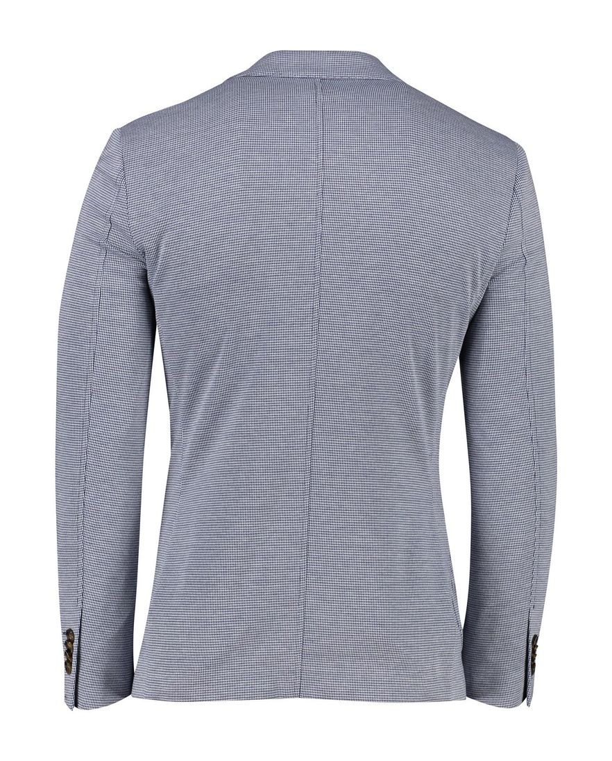 Donkerblauw geruit Born With Appetite colbert slim fit