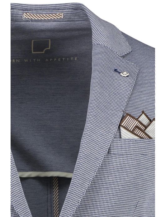 Colbert Born With Appetite blauw patroon