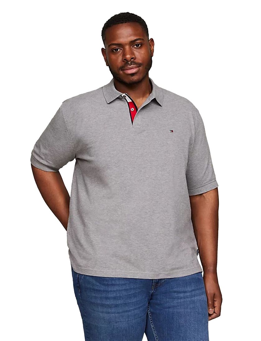 Tommy Hilfiger polo grijs big & tall