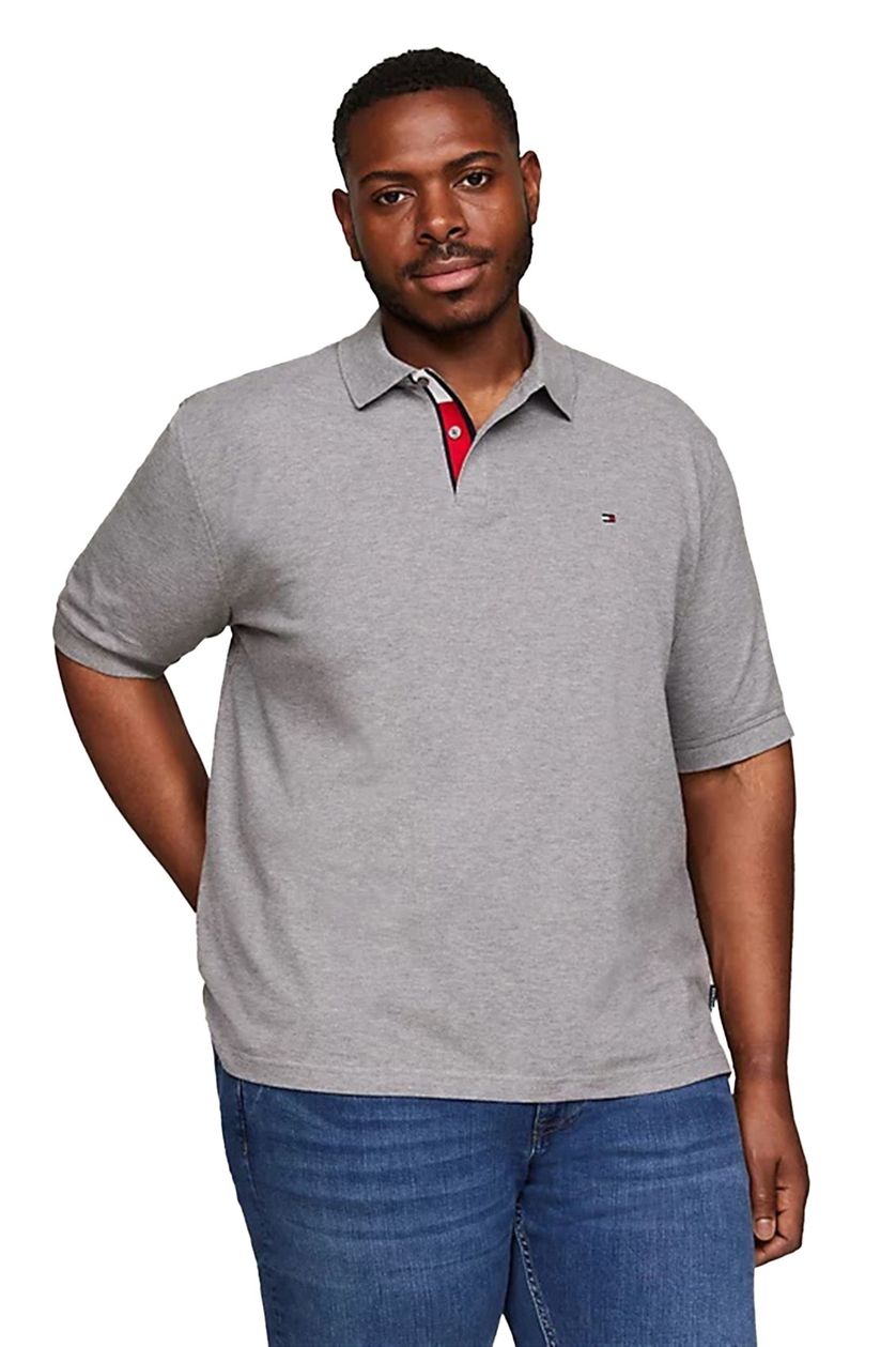 Tommy Hilfiger polo grijs big & tall