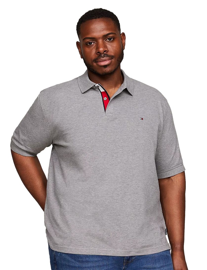 Tommy Hilfiger polo grijs big & tall