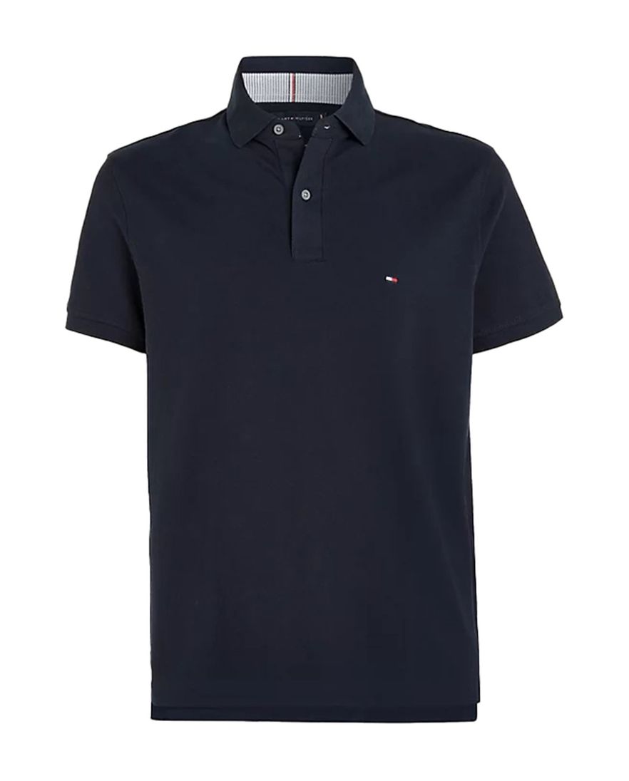 Tommy Hilfiger polo donkerblauw katoen Big & Tall