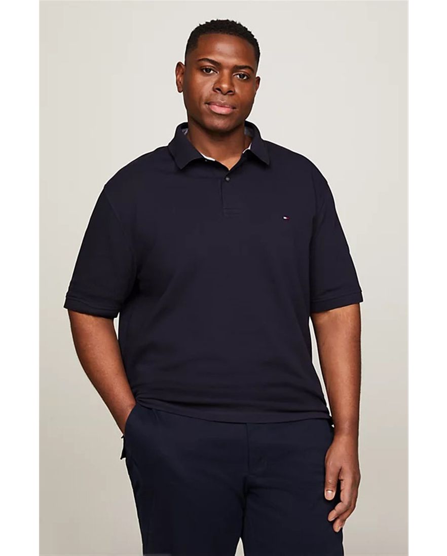 Tommy Hilfiger polo donkerblauw katoen Big & Tall