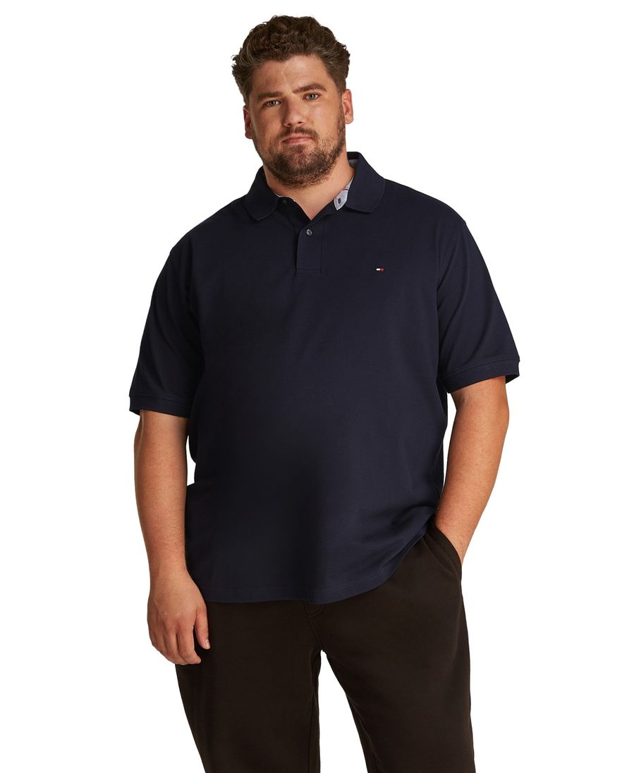 Tommy Hilfiger polo donkerblauw katoen Big & Tall