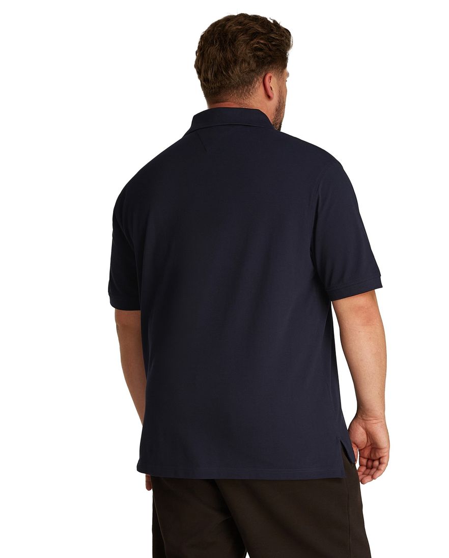 Tommy Hilfiger polo donkerblauw katoen Big & Tall