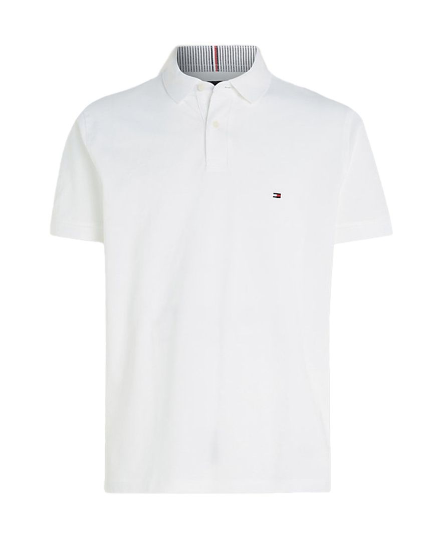 Tommy Hilfiger polo normale fit wit katoen Big & Tall