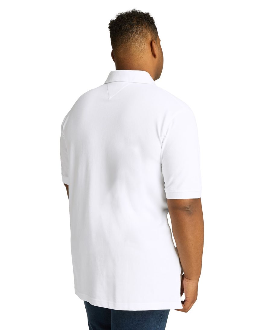 Tommy Hilfiger polo normale fit wit katoen Big & Tall