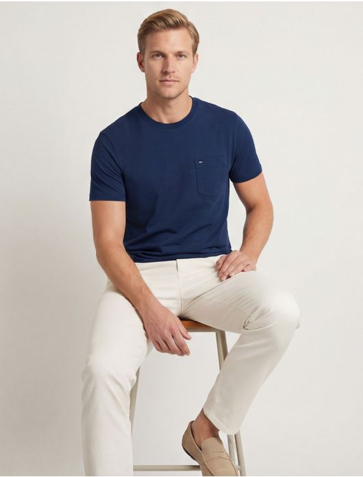 Tommy Hilfiger T-shirt blauw Plus Size