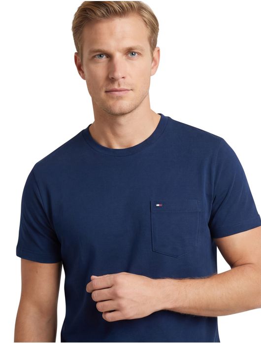 Tommy Hilfiger T-shirt blauw Plus Size