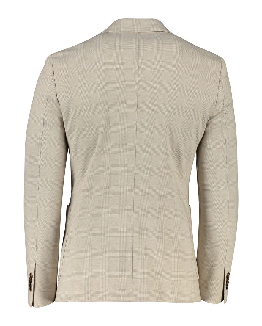 Born With Appetite colbert geruit beige slim fit