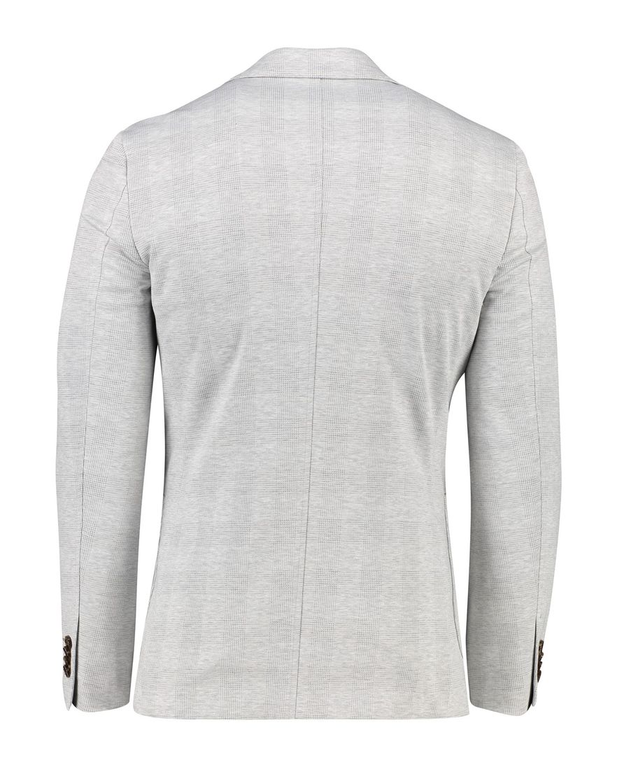 Born With Appetite colbert slim fit fame grijs geruit