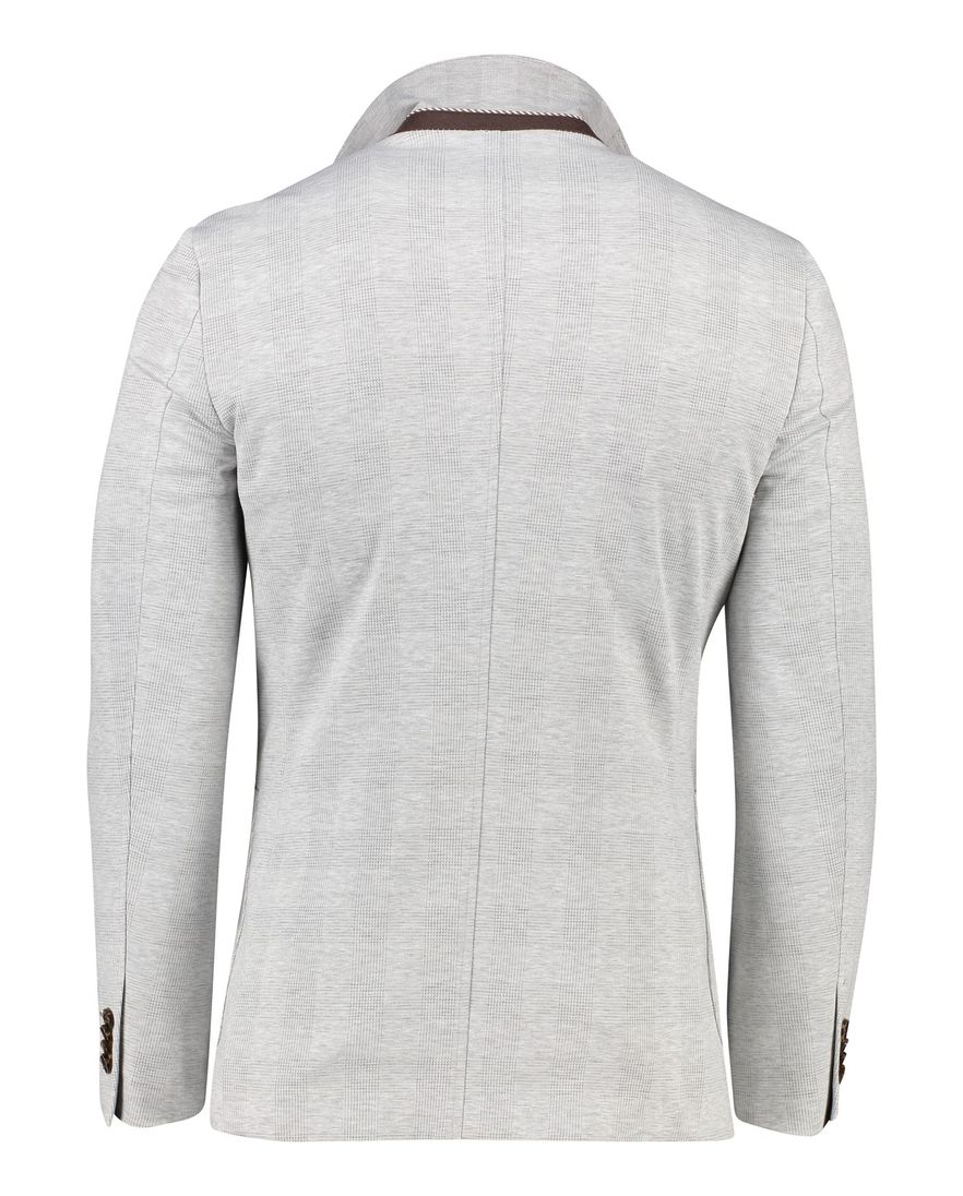 Born With Appetite colbert slim fit fame grijs geruit