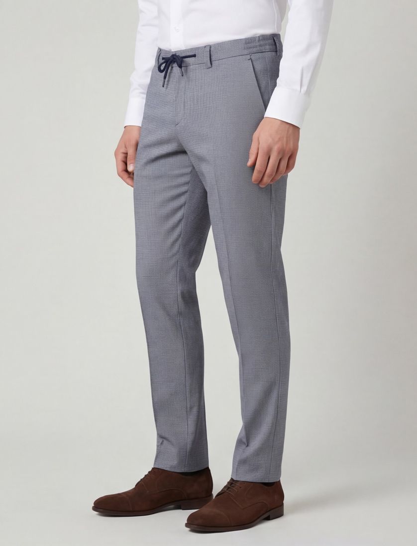 Born With Appetite pantalon mix en match blauw met ruiten