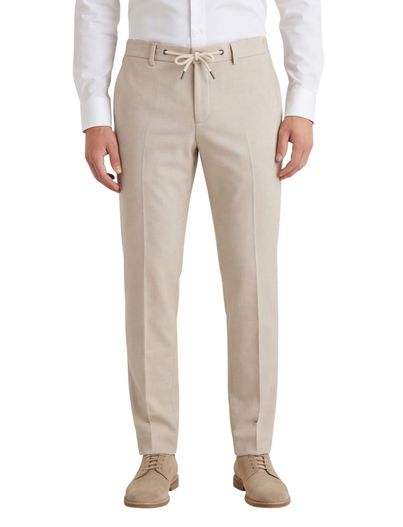 Born With Appetite Born With Appetite pantalon mix en match beige geruit normale fit