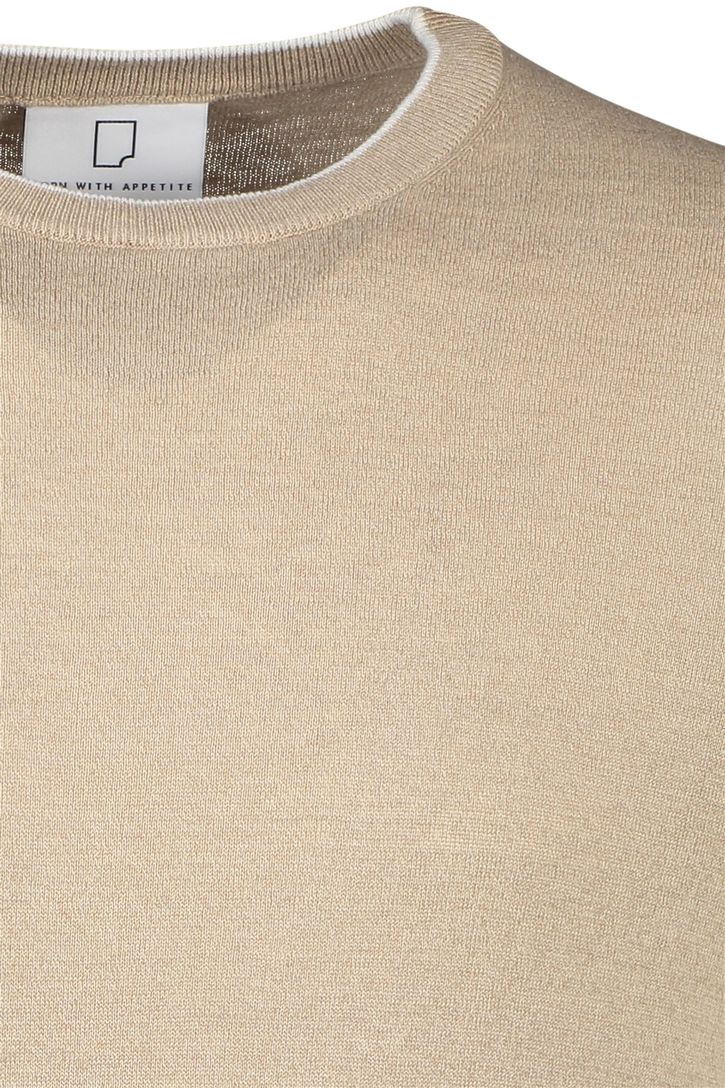 Born With Appetite trui bruin ronde hals