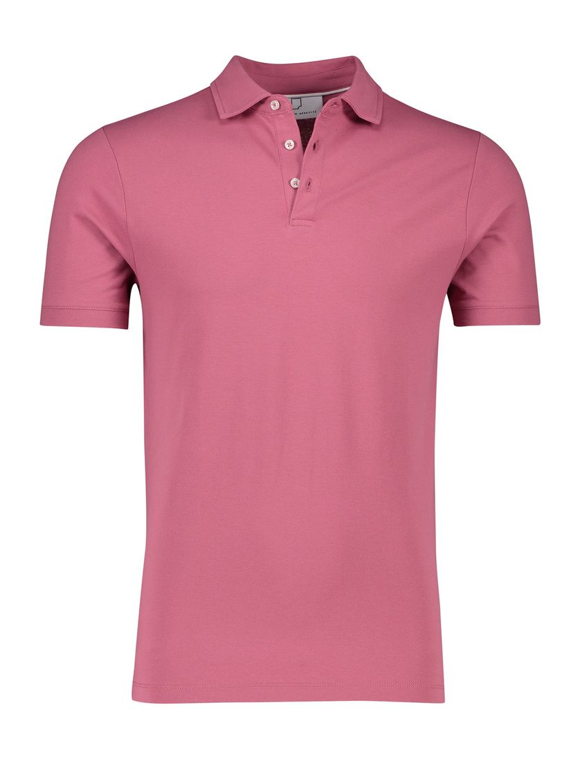 Born with appetite polo roze katoen