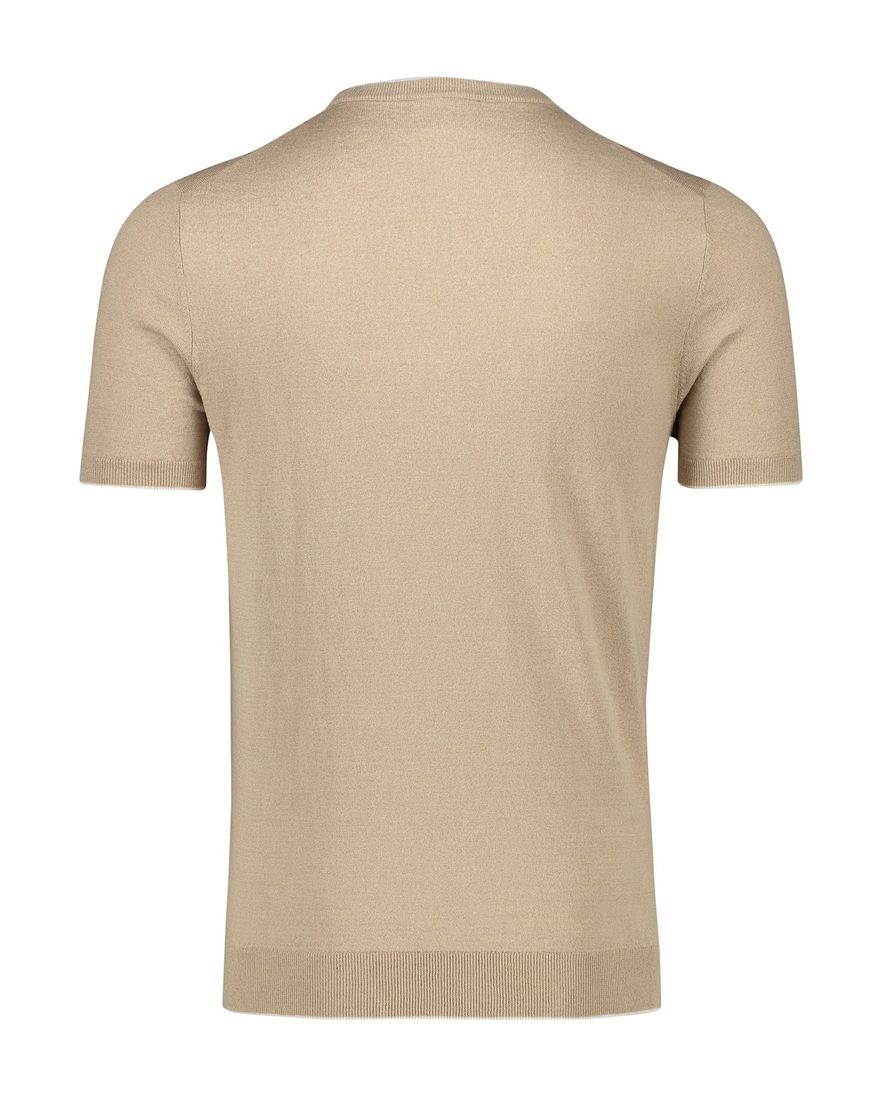 Born with appetite t-shirt effen bruin ronde hals