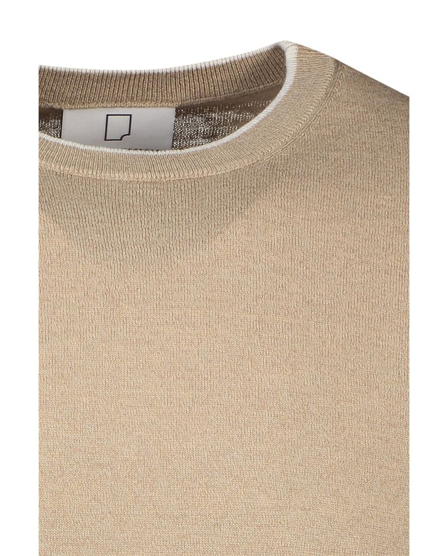 Born with appetite t-shirt effen bruin ronde hals