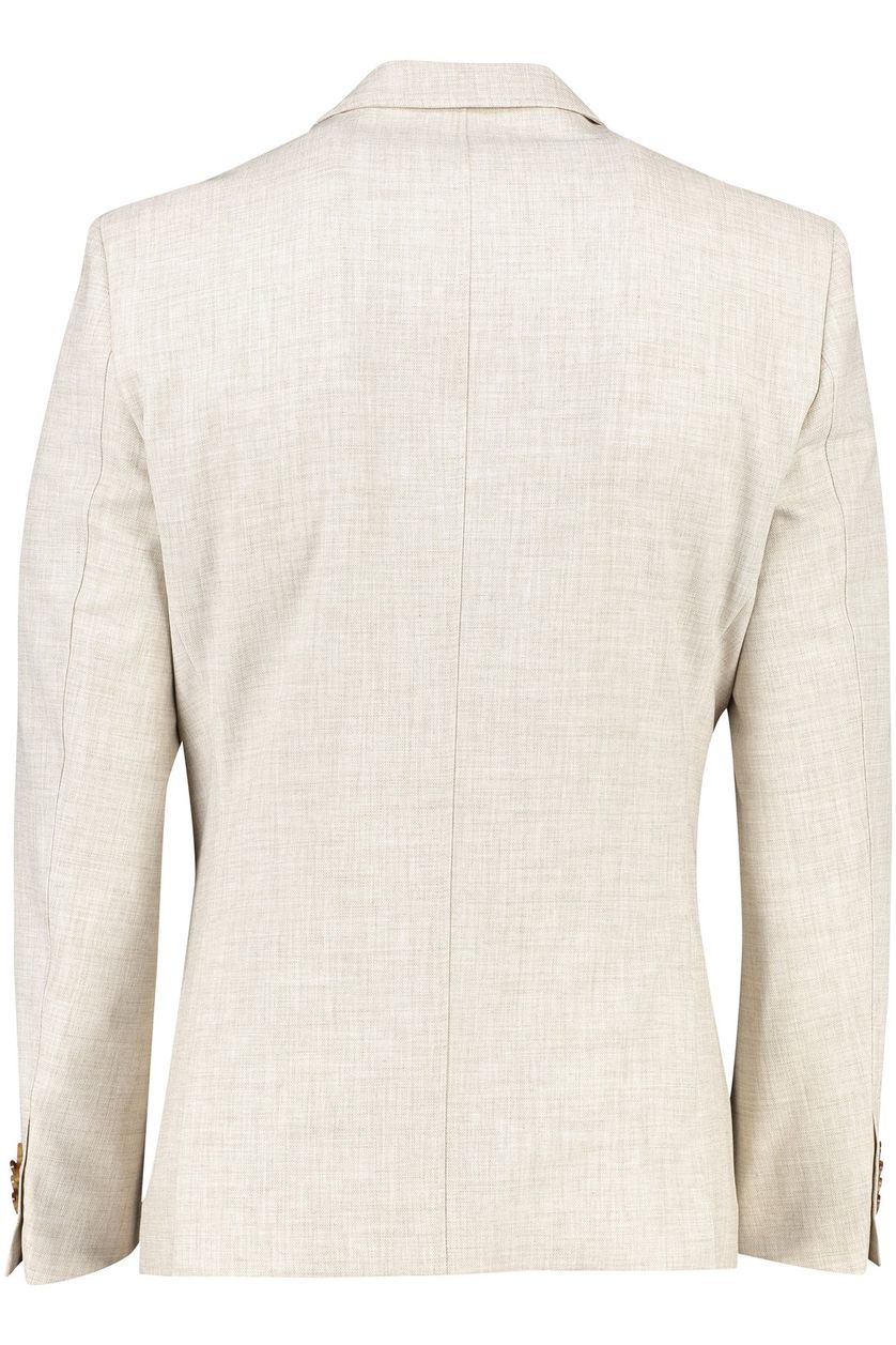 Portofino colbert beige normale fit gemêleerd