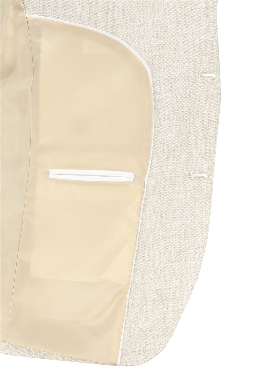 Portofino colbert beige normale fit gemêleerd