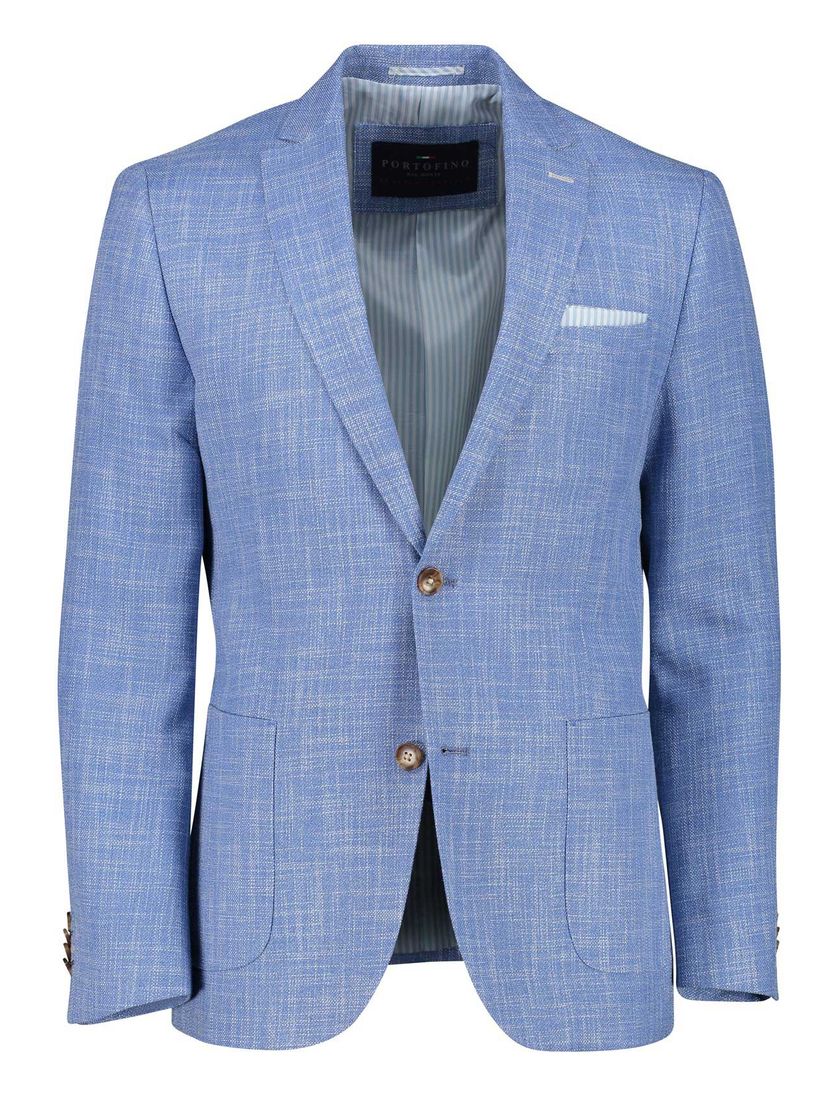 Lichtblauw colbert Portofino gemêleerd
