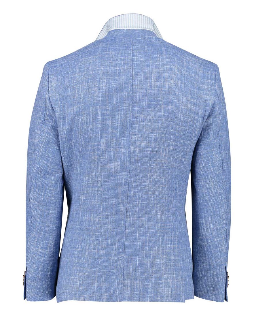 Portofino colbert lichtblauw gemêleerd normale fit
