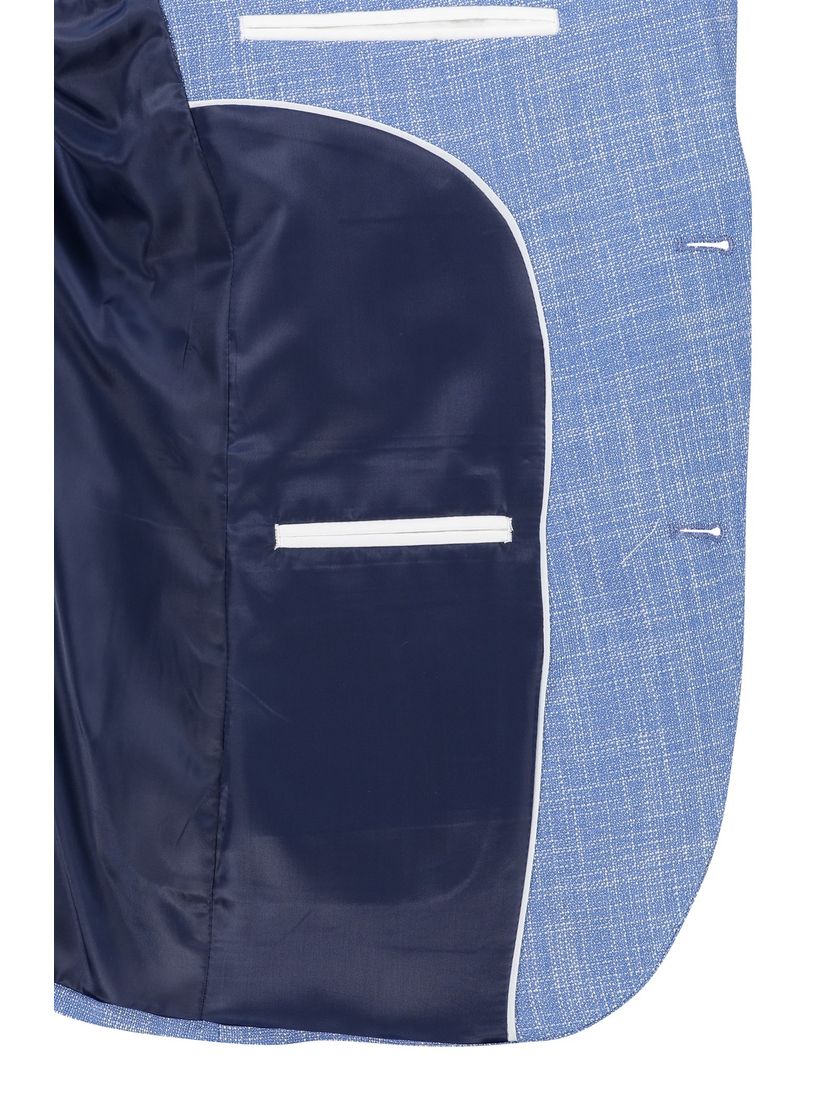 Lichtblauw colbert Portofino gemêleerd