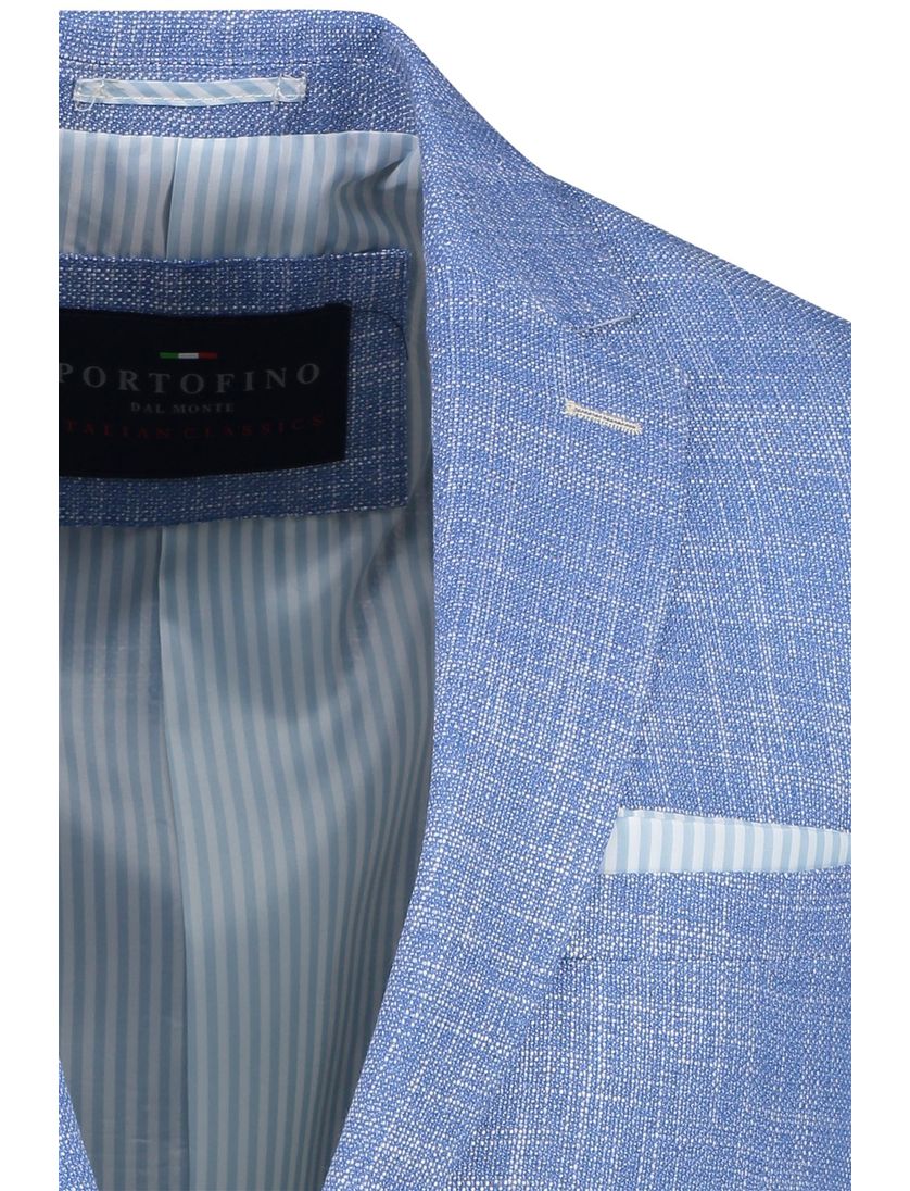 Lichtblauw colbert Portofino gemêleerd