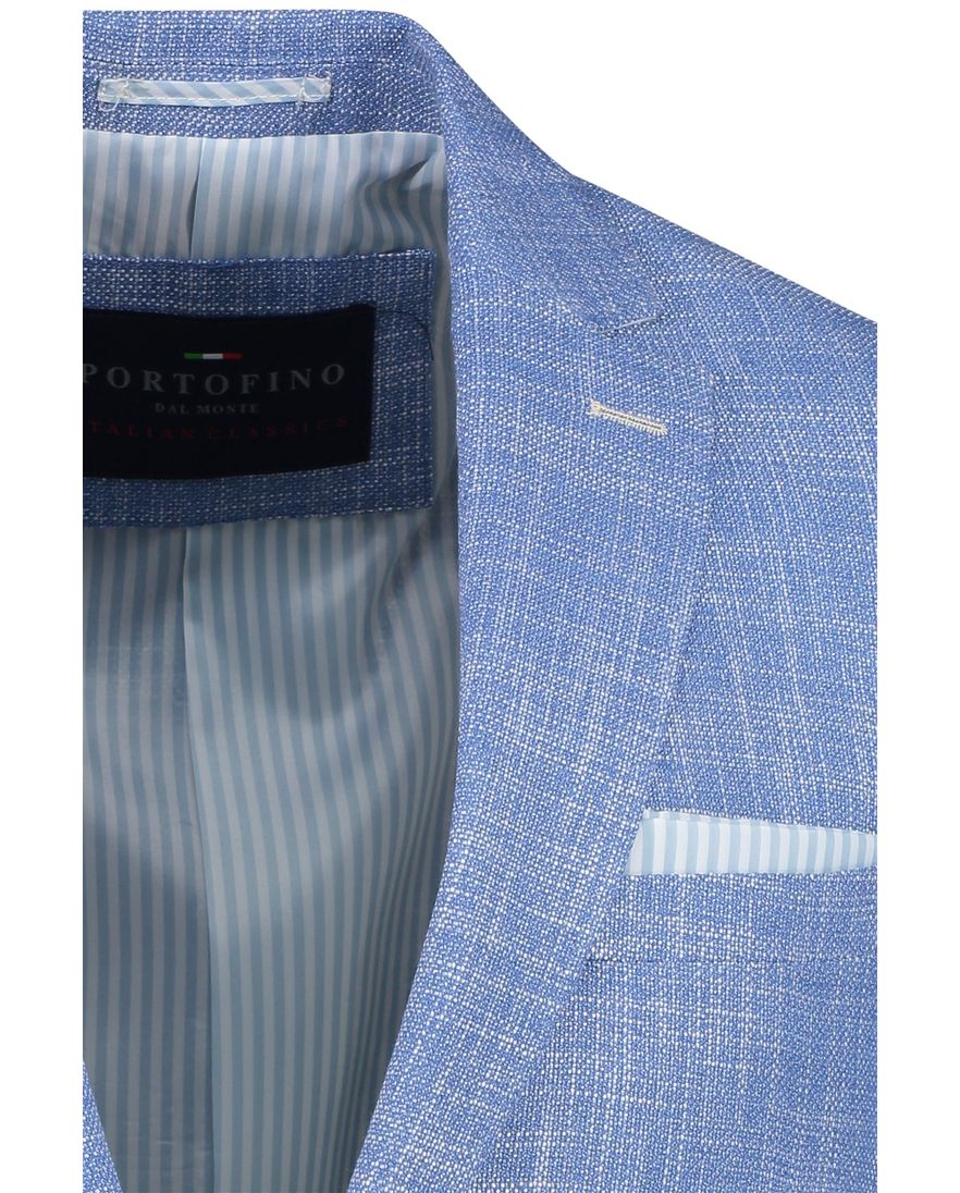 Portofino colbert lichtblauw gemêleerd normale fit