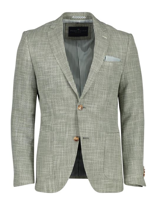 Portofino colbert groen gemeleerd