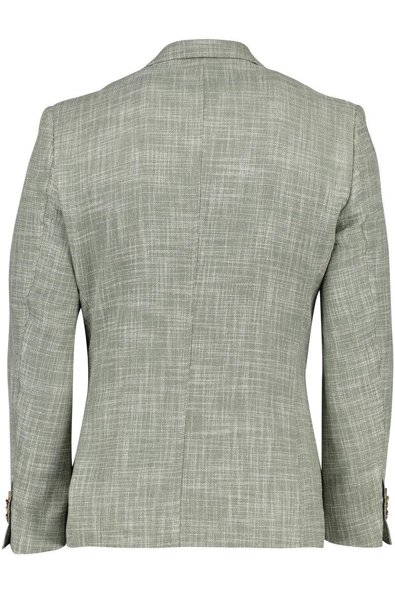 Portofino colbert groen gemêleerd normale fit met borstzak