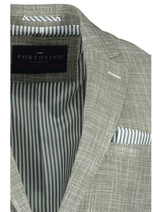 Portofino colbert groen gemeleerd