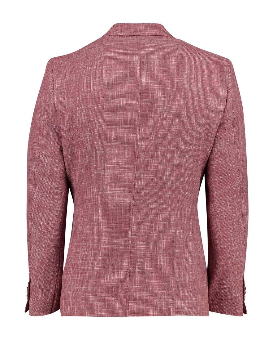 Portofino colbert rood gemêleerd normale fit